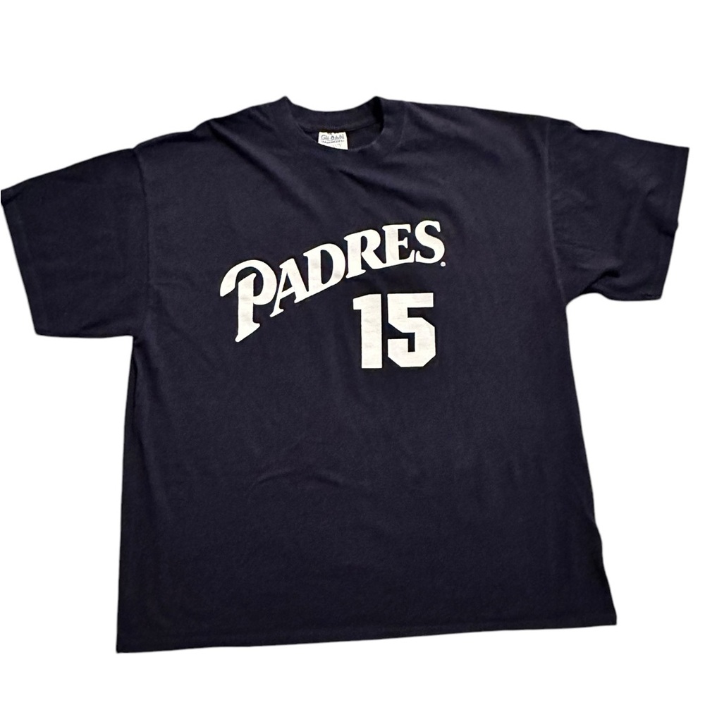 COPY - MLB San Diego Padres Baseball #15 Coach Bochy Promo T-shirt Blue XL Tee